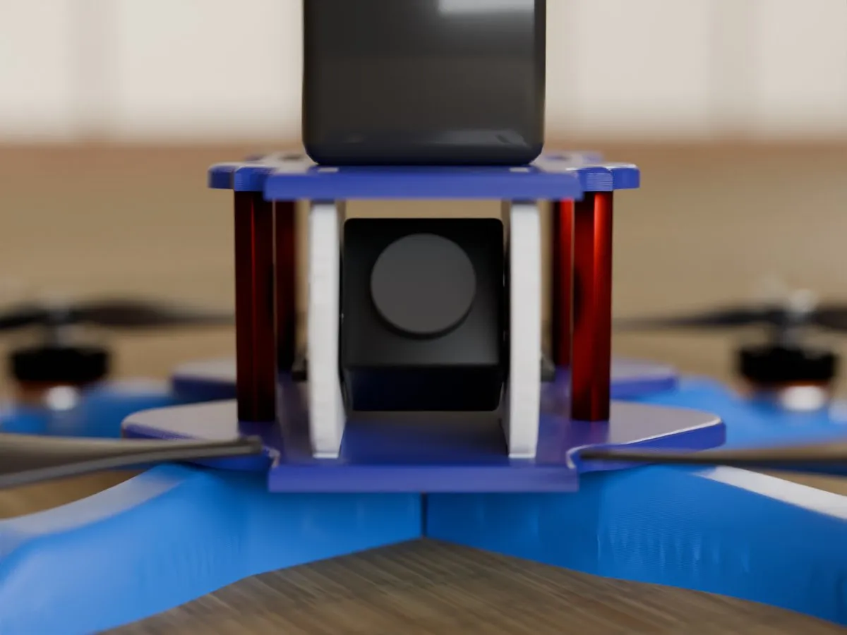 4 inch FPV quad frame, room camera