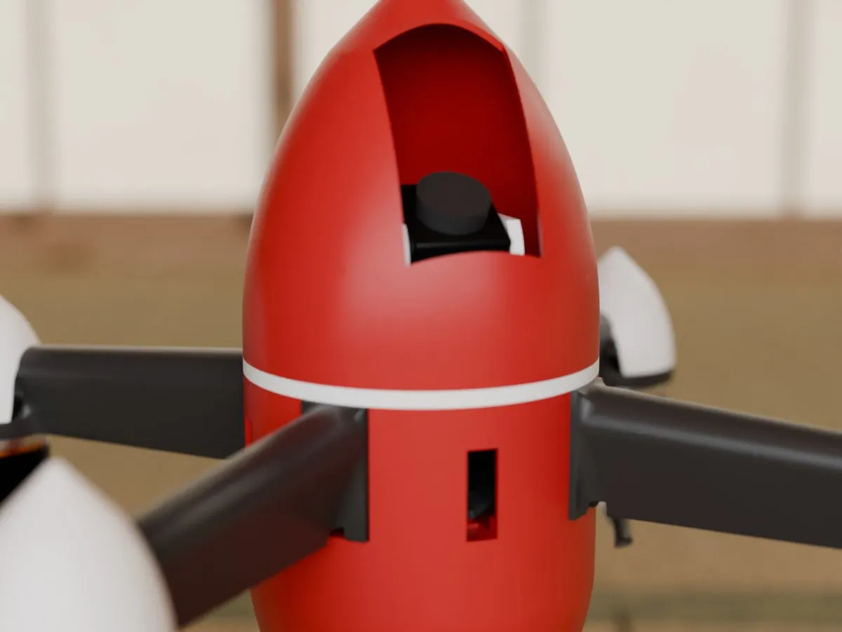 5 inch speed quad frame, room nose