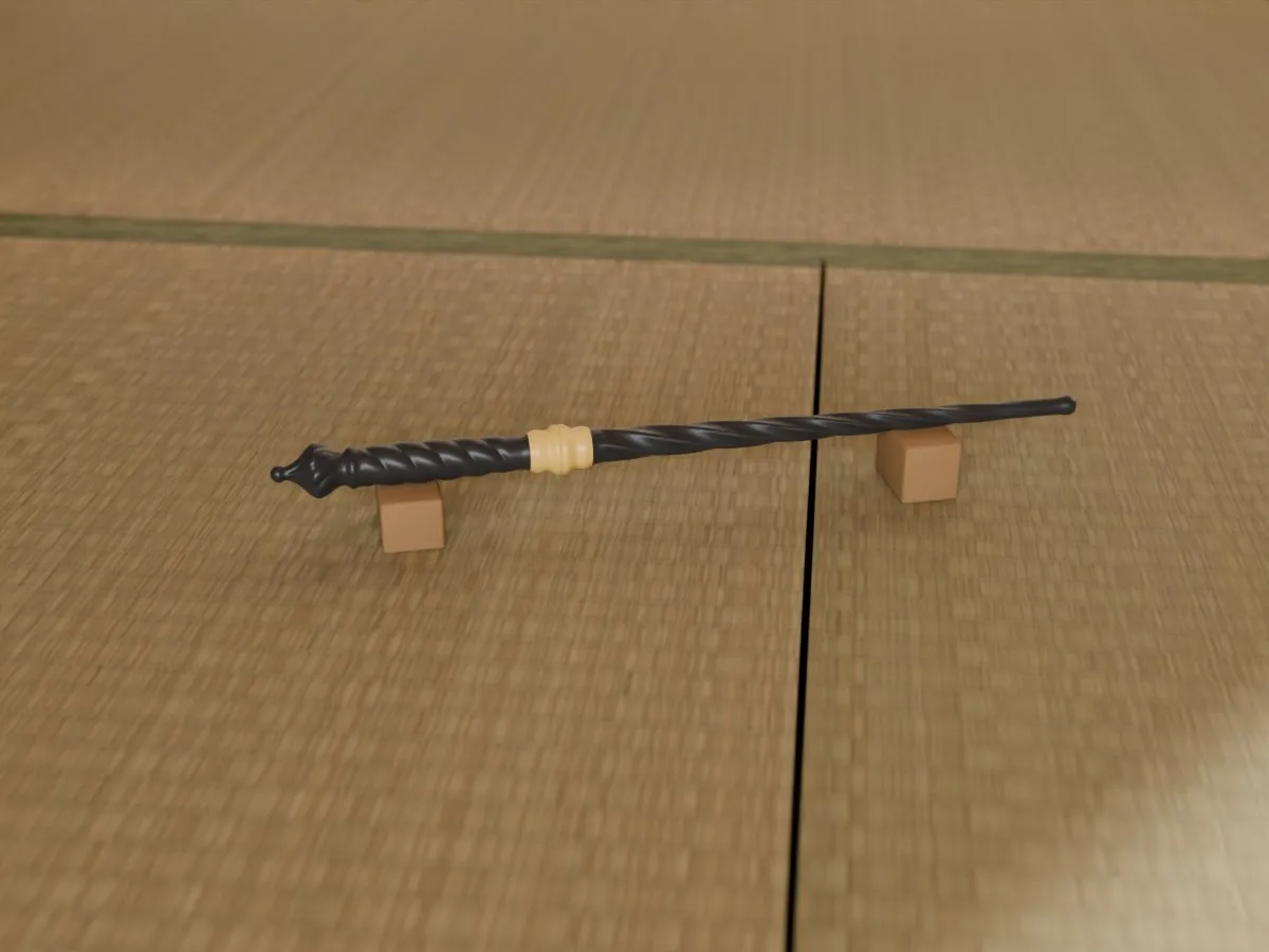 Knight's sword and wand, room wand