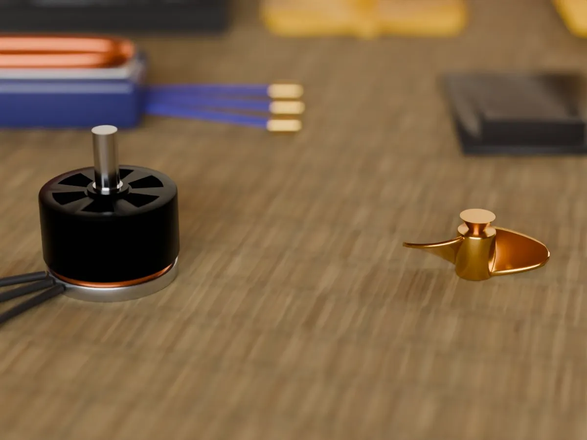 Self-righting RC speed boat, room motor