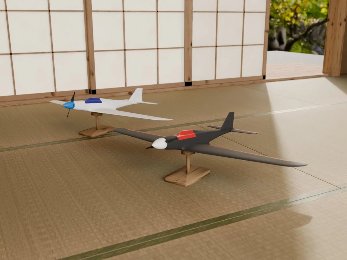Pylon racer RC plane, room front