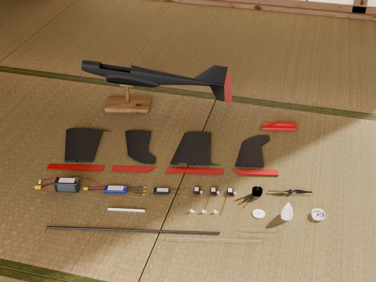 Pylon racer RC plane, room parts