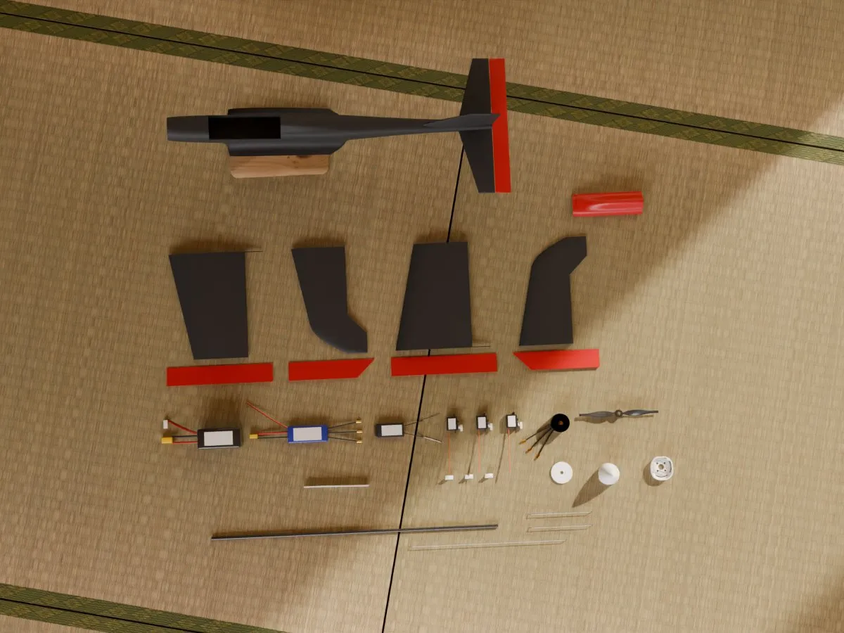 Pylon racer RC plane, room parts top