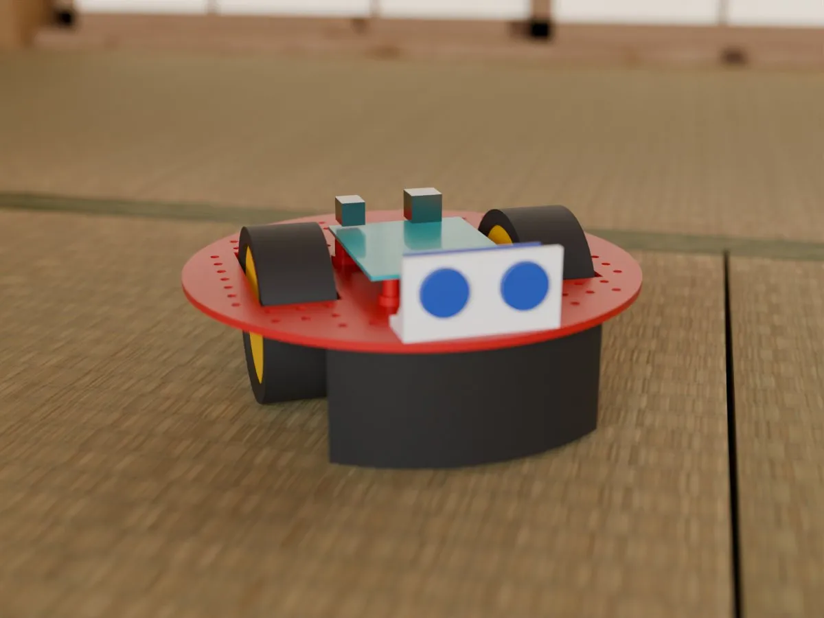 Round robot chassis, room front