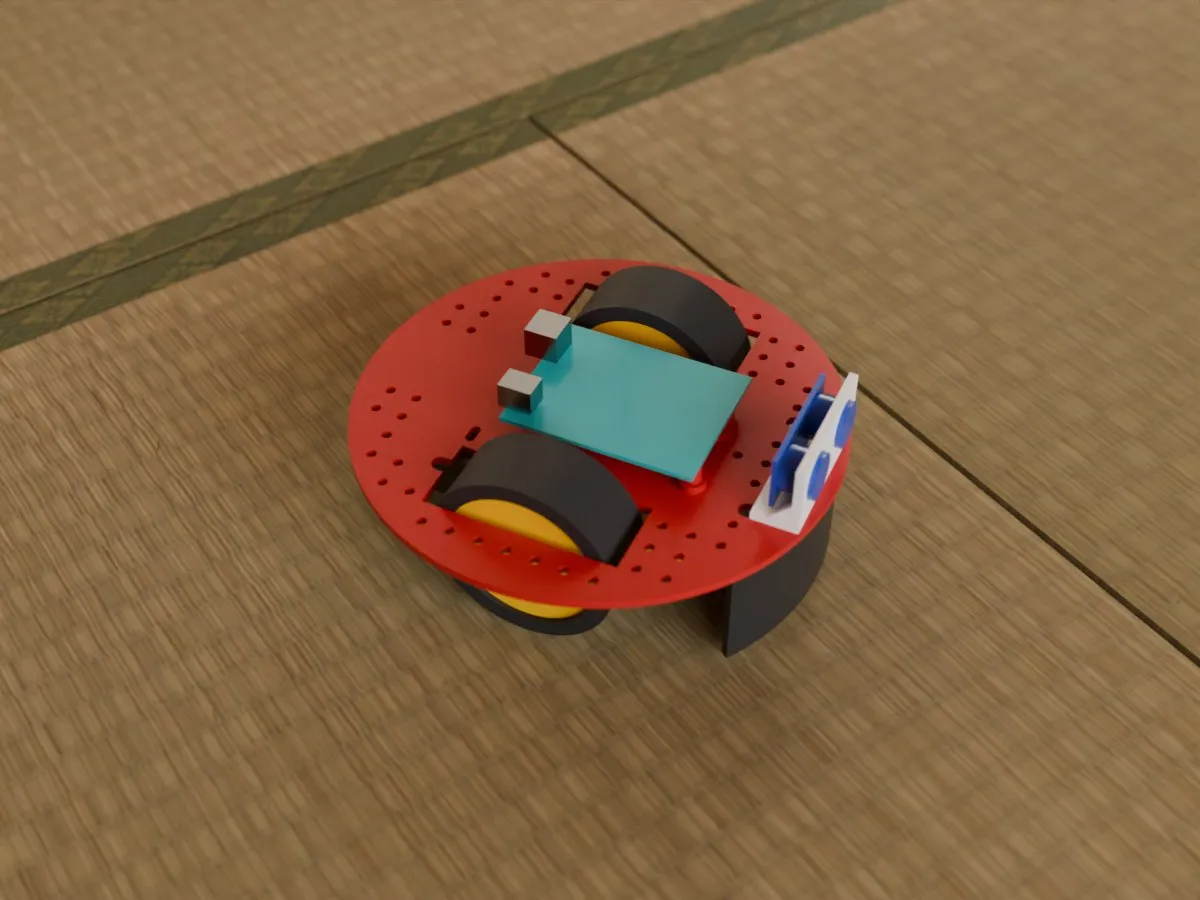 Round robot chassis, room high